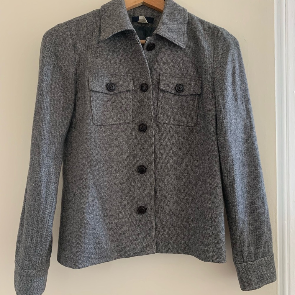 J. Crew Herringbone Chore Jacket - image 5